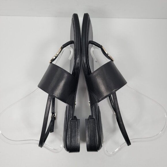 White House Black Market Women's Disc Slingback Black Flat US Size 8.5M - Picture 6 of 8